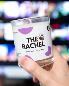 The Rachel Candle - Coconut and Caramel Scented Soy Candle - Coconut Scented Candles - Coconut Scented Candles